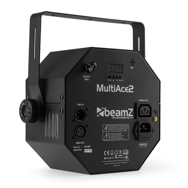 BeamZ MultiAce2 RGB-UV och Strobe LED-ljuseffekt - 2-i-1