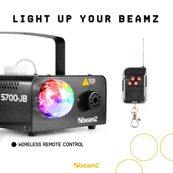 BeamZ S700-JB rökmaskin, discoljus, LEDeffektljus