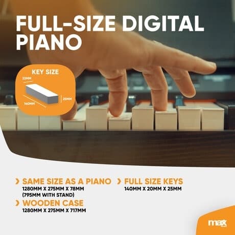 RhapsodyDP88P Digital Piano 88-tangenter med möbelställ