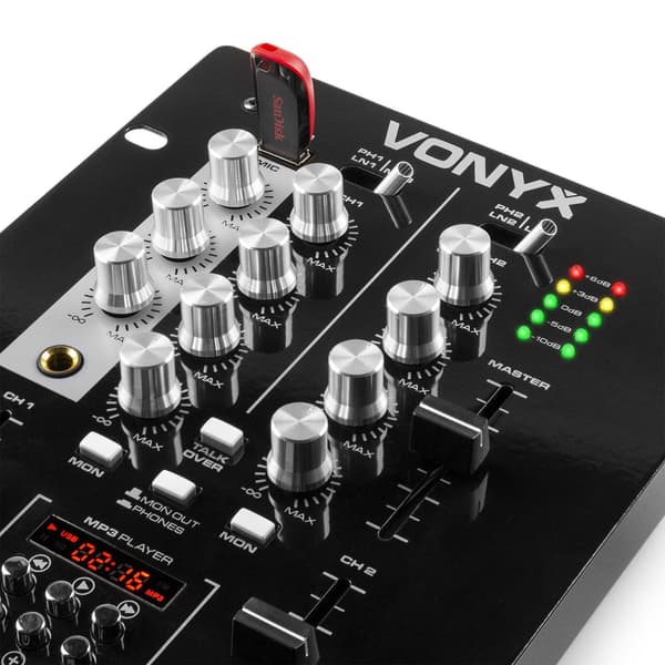 Vonyx STM-2300 Mixer 2 kanaler, MP3