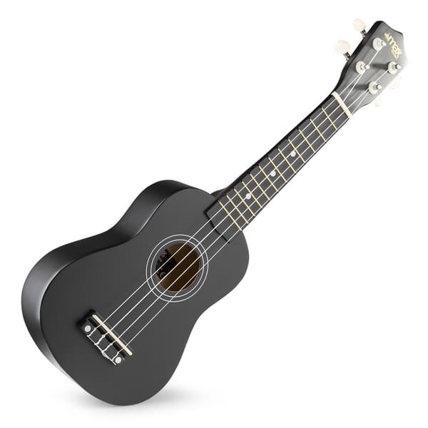UKEY Ukulele set Soprano 21" Svart