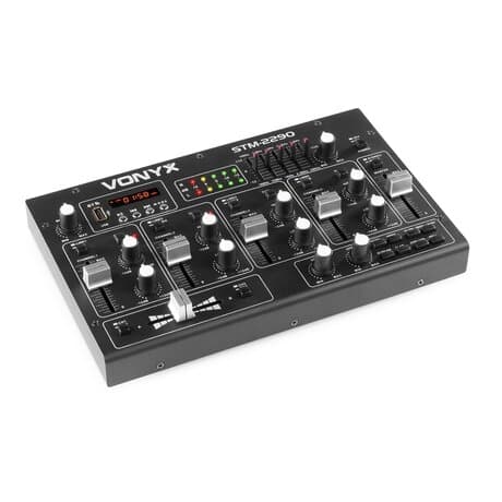 MAX Komplett 500W DJ Bluetooth Disco Set med ljud, ljus och rök