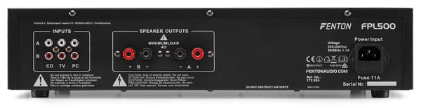 Fenton FPL500 Digital förstärkare BT MP3 LED EQ