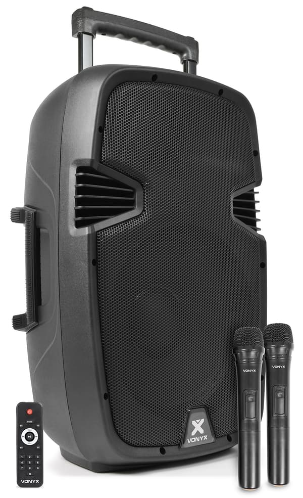 Vonyx SPJ-PA912 Mobile Amp ABS 12" 2 UHF