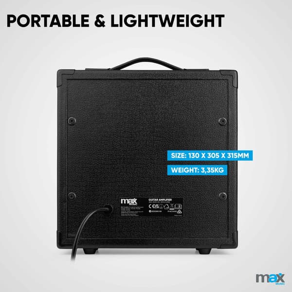 Max GIGKit gitarrförstärkare 40W Peak effekt för elgitarrer