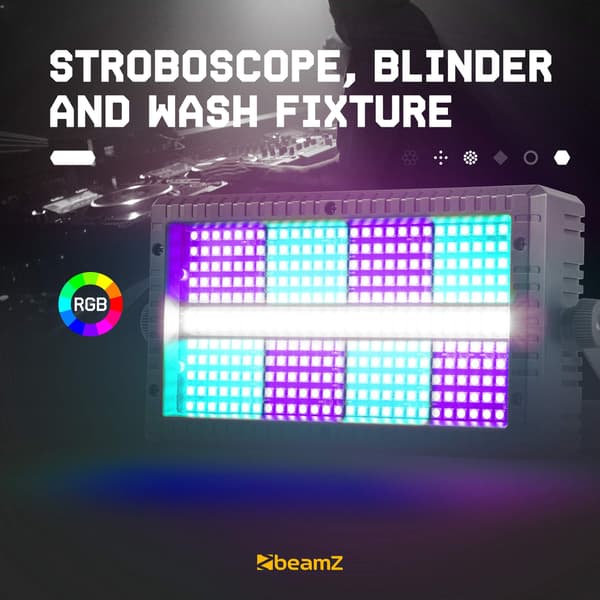 beamZ BS336 Stroboscope LED RGB+W Combi