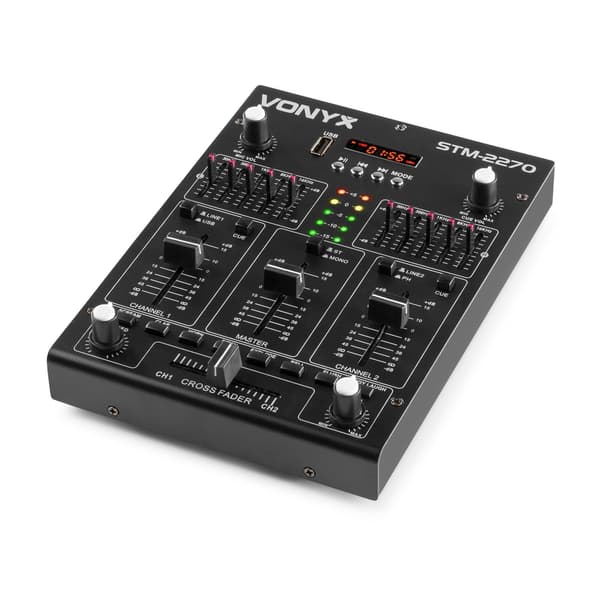 Vonyx STM-2270 Mixer 4kanaler/eff/USB/MP3/BT