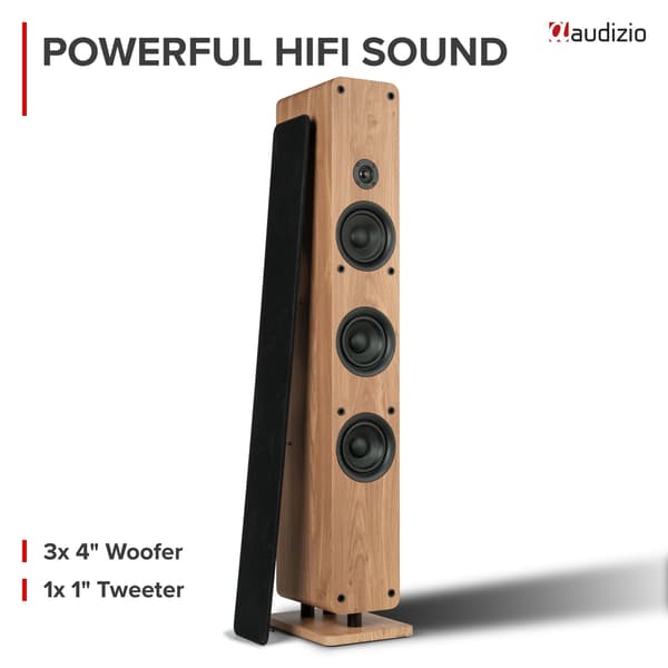 Audizio ARCO Passive Tower Speaker Light Wood