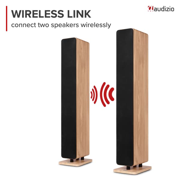 Audizio ARCO Active Tower Speaker Light Wood