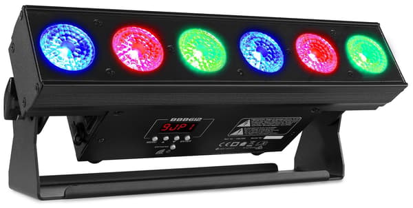 Beamz   BBB612 LED Bar 6x12W 6in1 LiBatt.