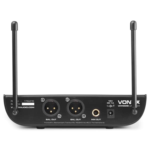 Vonyx WM82C Mikrofon UHF digital 2ch BP+HH