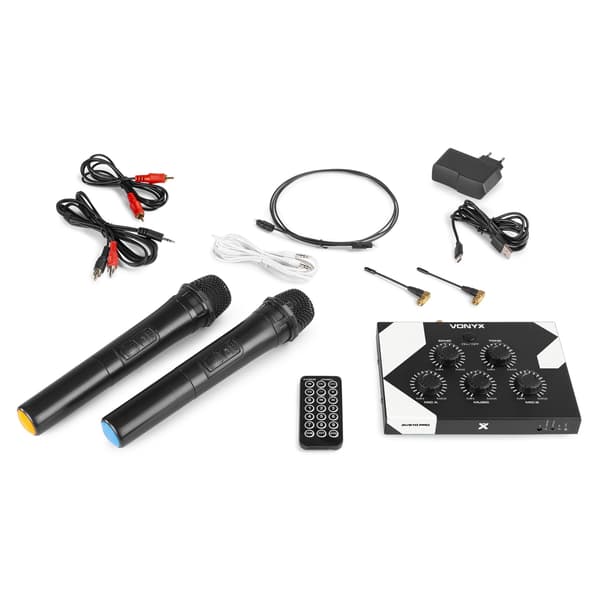 Vonyx AV510 Bluetooth karaoke set med 2x trådlös mikrofon