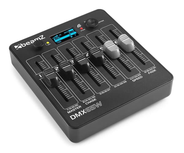 BeamZ DMX65W DMX Batteri kontroll 6 fader