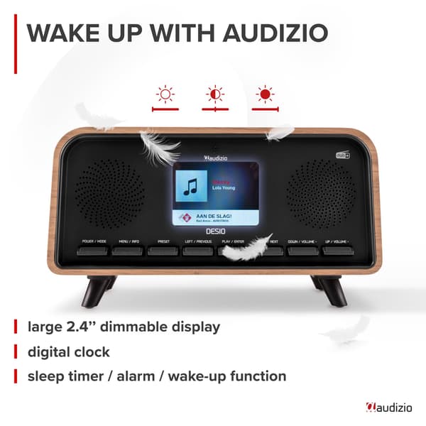 Audizio Desio DAB Radio – Ljust trä