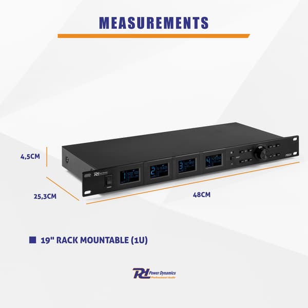Power Dynamics PD524B UHF trådlös mikrofonset med 4 bodypack-mikrofoner