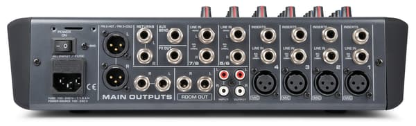 Power Dynamics PDM-S804 Scen Mixer 8 kanaler, BT, DSP/MP3