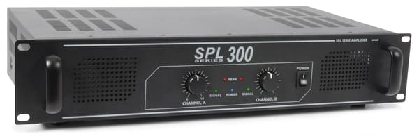 SPL300 Slutsteg 2x150W Peak Effekt svart