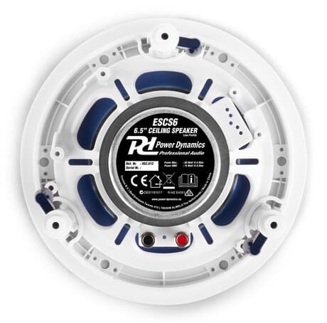 Power Dynamics ESCS6 Låg profil stereo högtalare, 6,5"