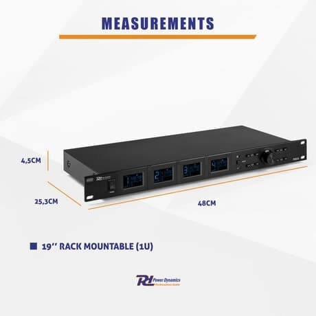 Power Dynamics PD524 UHF trådlös mikrofonset med 4 handhållna mikrofoner