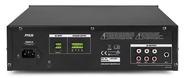 Power Dynamics PPA30 100V Mixer, Förstärkare, 30W BT