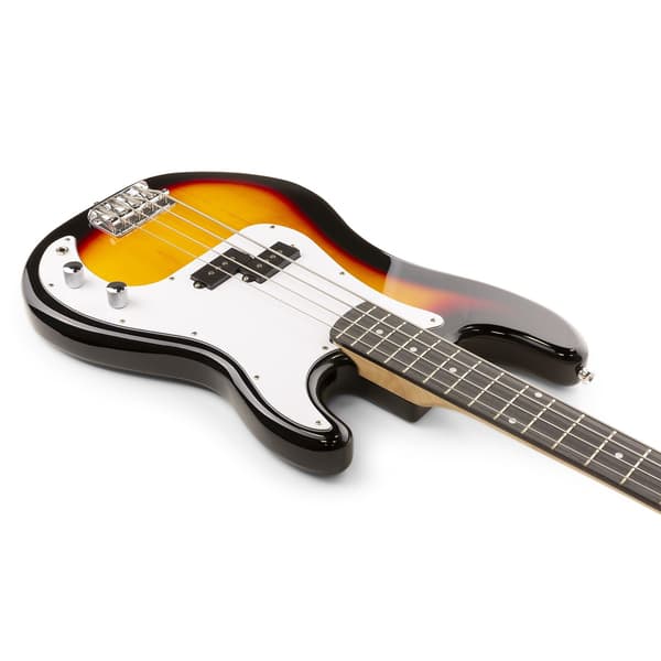 Max Gigkit basgitarr med 40 Watts förstärkare - Gitarrstativ - Gitarrväska - Sunburst