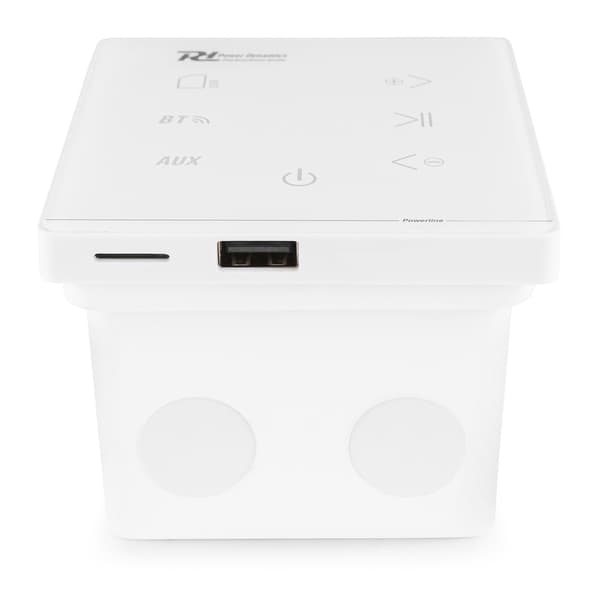Powerline A50W 2 x 20W Förstärkare, BT, Vit