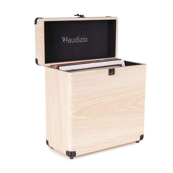 Audizio RC32 Vinyl Record Case Ljus Trä
