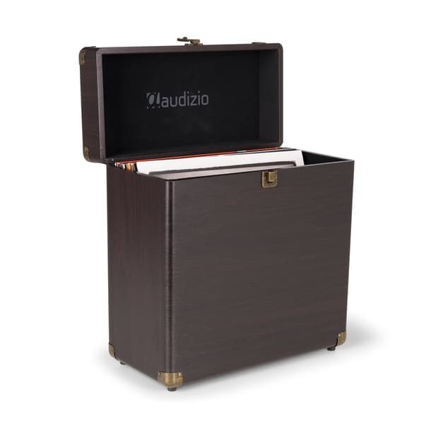 Audizio RC32 Vinyl Record Case Mörk Trä