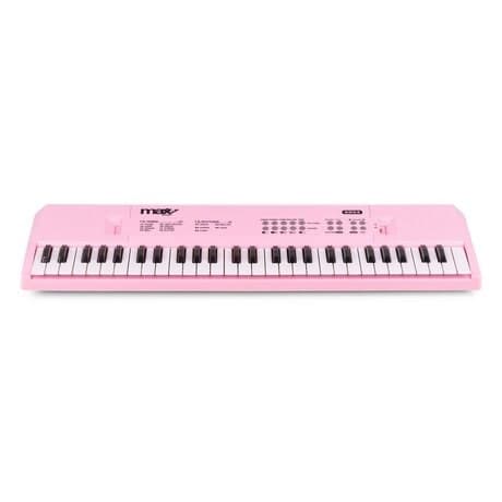 Max KD54 Electronic Keyboard 54-keys med batteri Rosa