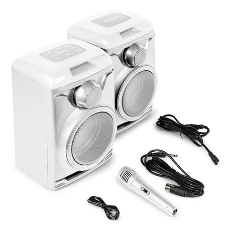 Fenton Track 2.0 Amplified Speaker Set with LED White