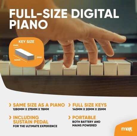 Max RhapsodyDP88 Digital Piano 88-tangenter