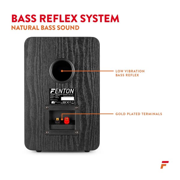 Fenton SHFB65 hifi högtalare - 6,5'' - 200W Peak effekt