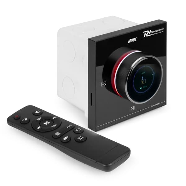 Power Dynamics Powerline B100B In-Wall Ljudförstärkare BT/LCD – Svart
