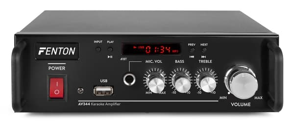 Fenton AV344 Karaoke förstärkare, MP3 med batter