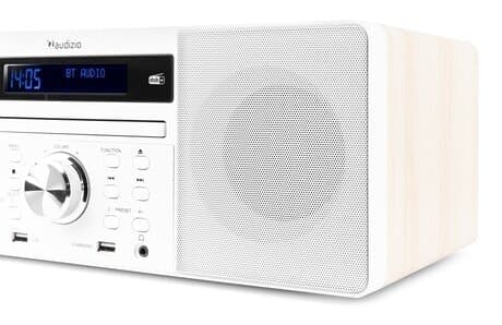 Audizio PRATO Allt i ett system CD, DAB+, Vit