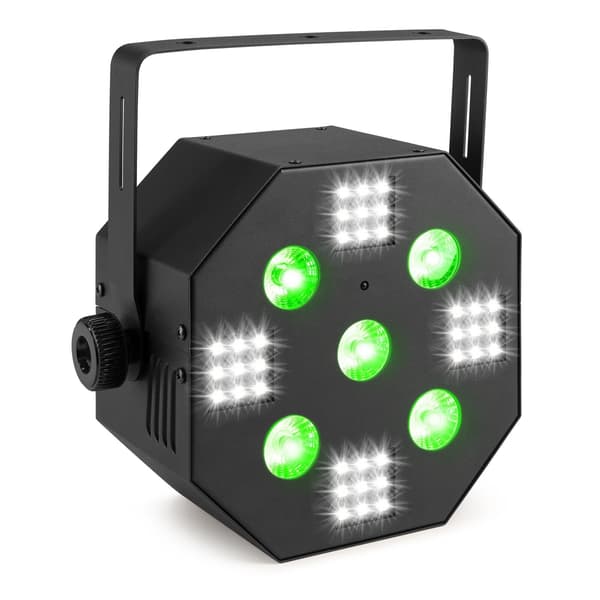 BeamZ MultiAce2 RGB-UV och Strobe LED-ljuseffekt - 2-i-1