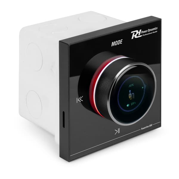Power Dynamics Powerline B50B In-Wall Ljudförstärkare BT/LCD – Svart