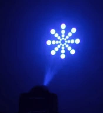 6-pack BeamZ Panther 25 Led Spot Moving Head IRC MKII