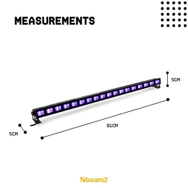 BeamZ BUV183 LED UV blacklight bar