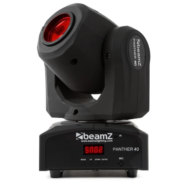 2-pack med case BeamZ Panther 40 Led Spot Moving Head IRC