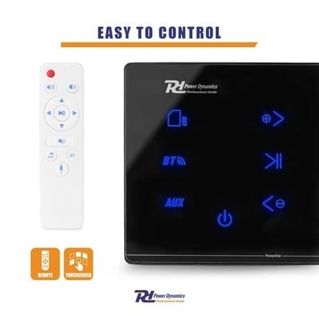 Power Dynamics Powerline A50B inbyggd förstärkare med Bluetooth - 2x 20W