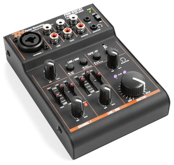 Power Dynamics PDM-D301BT Mixer 3CH/EQ/USB/BT