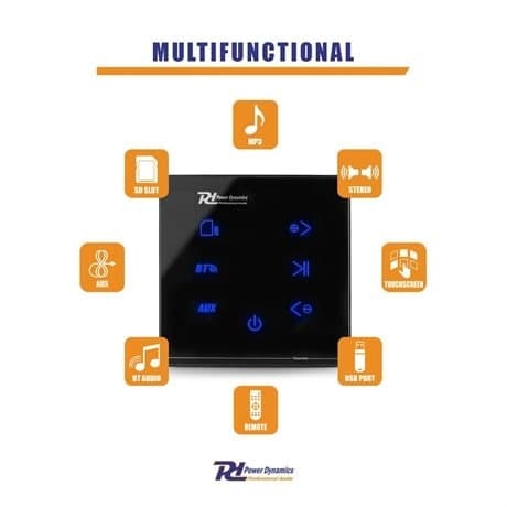 Power Dynamics Powerline A50B inbyggd förstärkare med Bluetooth - 2x 20W