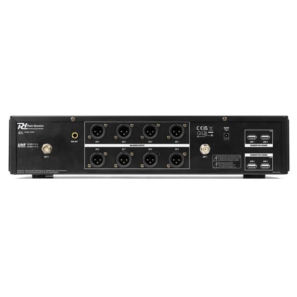 Power Dynamics PD528B UHF trådlös mikrofonset med 8 bodypack-mikrofoner