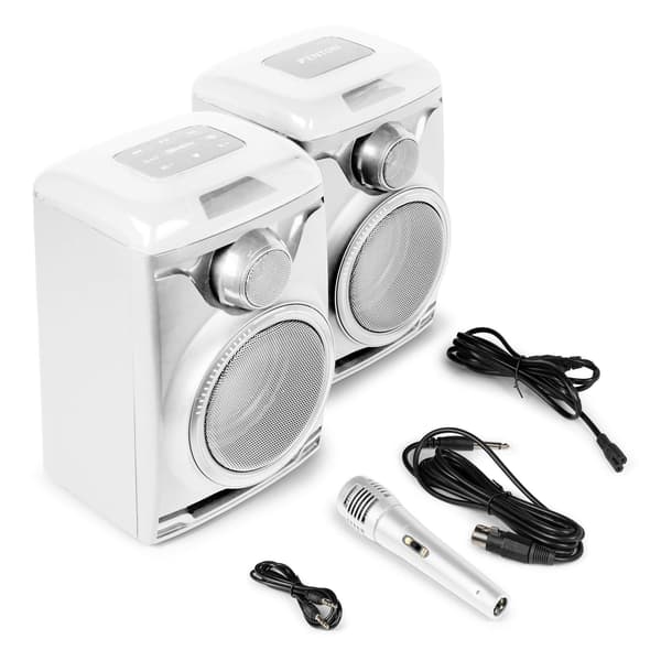 Fenton Track 2.0 Amplified Speaker Set with LED White