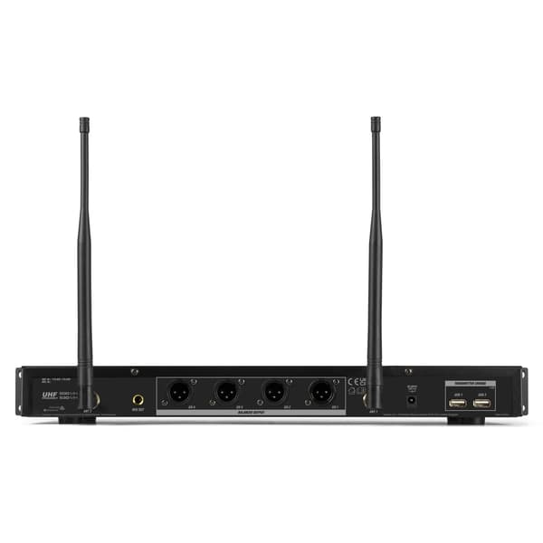 Power Dynamics PD524B UHF trådlös mikrofonset med 4 bodypack-mikrofoner