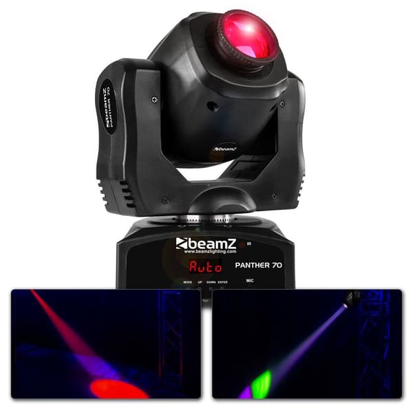 Beamz Panther 70 Led Spot Moving Head IRC