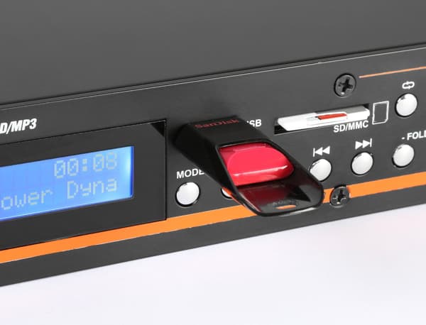 Power Dynamics PDC85, mediaspelare, förstärkare, FM, USB, MP3