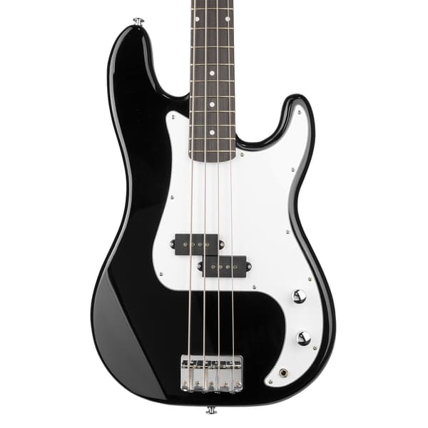 Max Gigkit basgitarr med 40 Watts förstärkare - Gitarrstativ - Gitarrväska - Svart