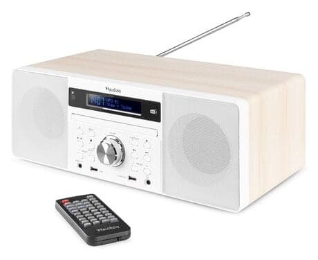 Audizio PRATO Allt i ett system CD, DAB+, Vit